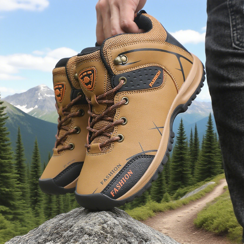 Outdoor Adventure Shoes - Men's Waterproof Hiking Shoes Comfortable Durable