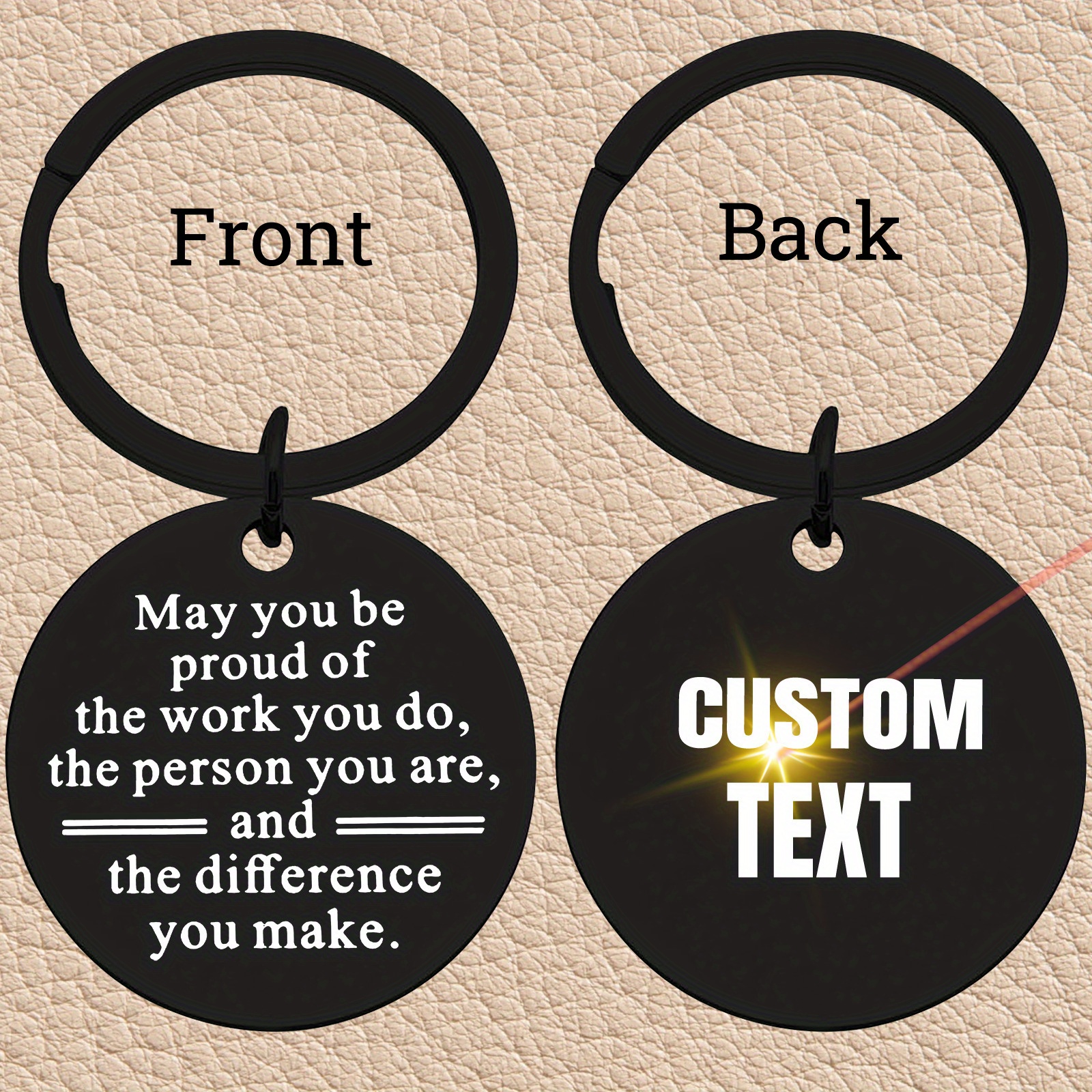 Custom Black Round Keychain, M - Outdoor Adventure Birthday Party のレビューと価格