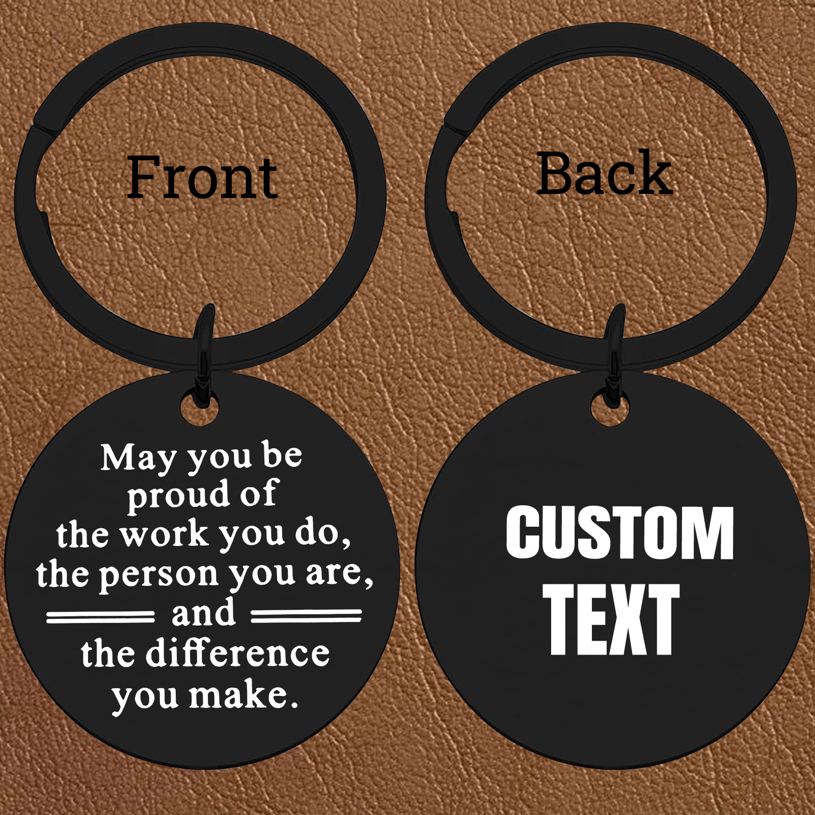 Custom Black Round Keychain, M - Outdoor Adventure Birthday Party のレビューと価格