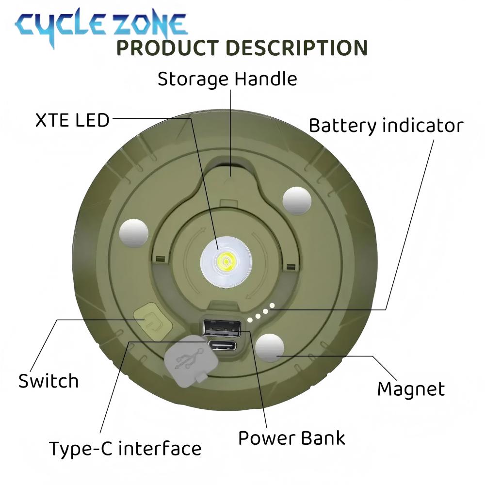 LED Camping Lamp with Reel Str - Outdoor Adventure Zone のレビューと価格