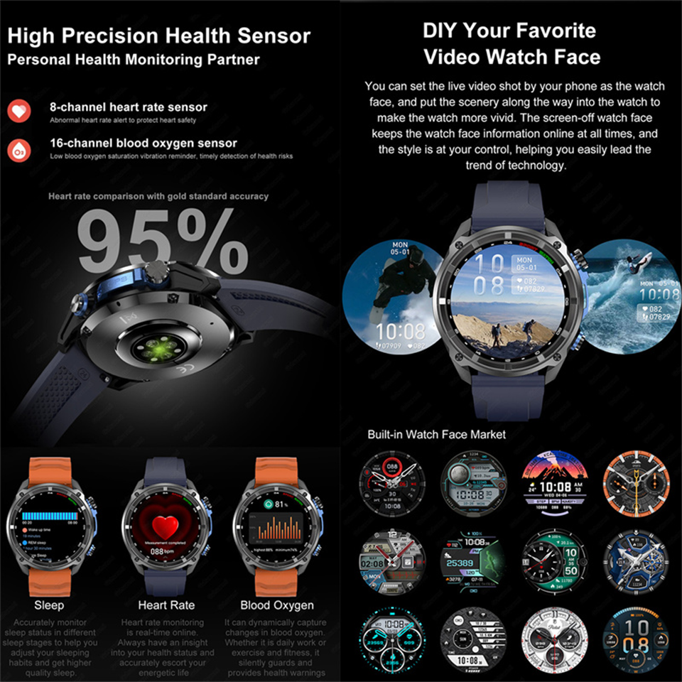 Smart Watch 1.43inch AMOLED 4G - Outdoor Adventure Zone のレビューと価格