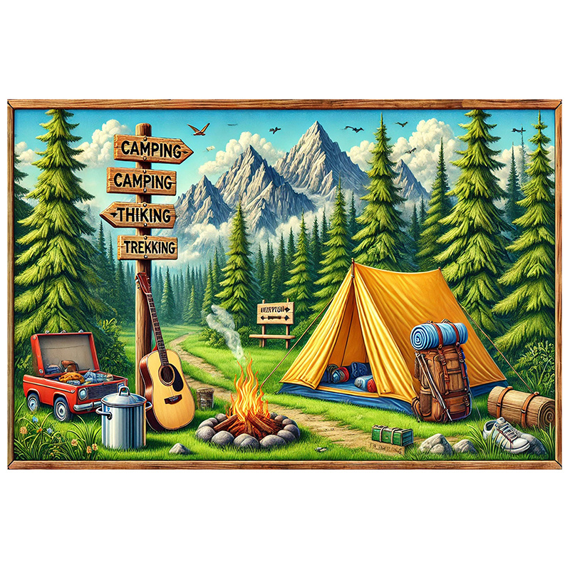 1 camping and outdoor adventur - Outdoor Adventure Birthday Party のレビューと価格