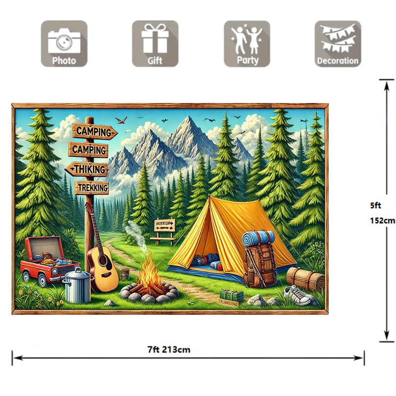 1 camping and outdoor adventur - Outdoor Adventure Birthday Party のレビューと価格