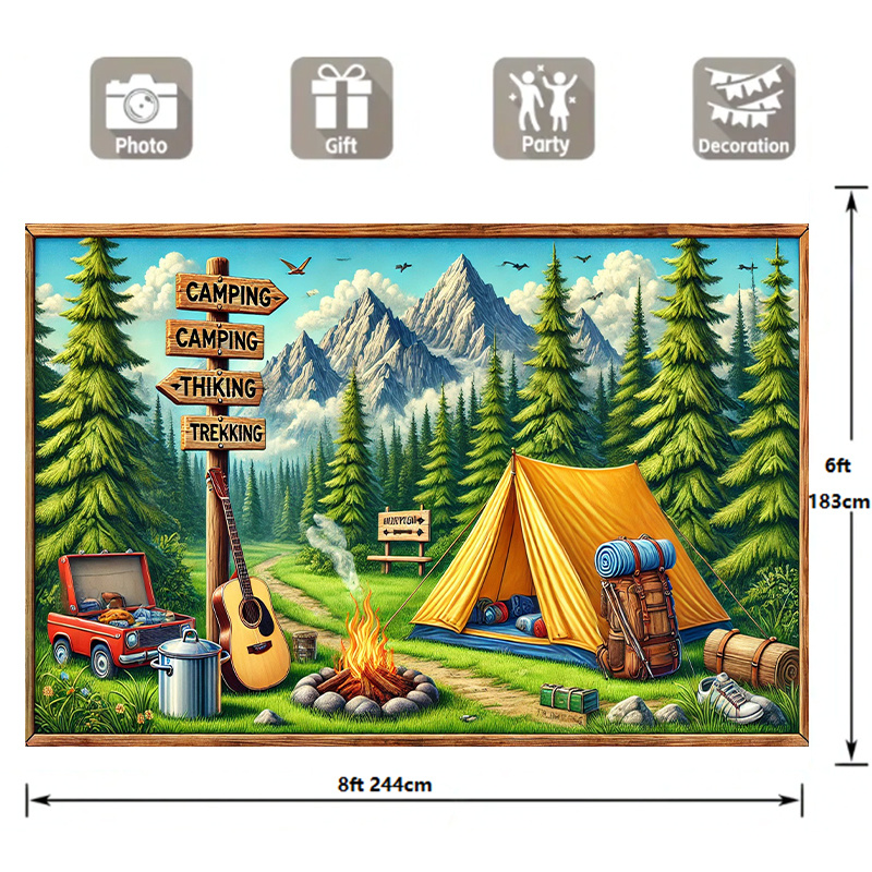 1 camping and outdoor adventur - Outdoor Adventure Birthday Party のレビューと価格