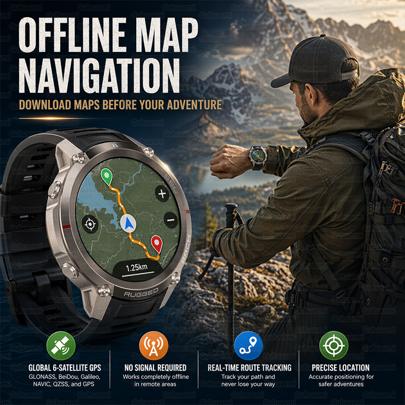 Outdoor Tactical GPS Smart Wat - Outdoor Adventure Zone のレビューと価格