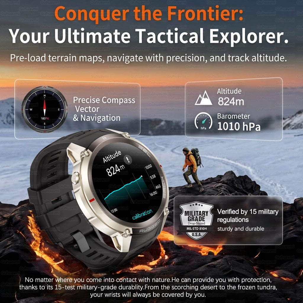 Outdoor Tactical GPS Smart Wat - Outdoor Adventure Zone のレビューと価格