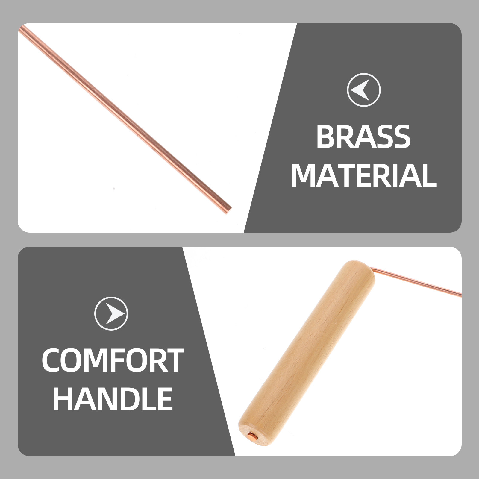 2Pcs Sturdy Copper Dowsing Rod - Outdoor Adventure Locations のレビューと価格