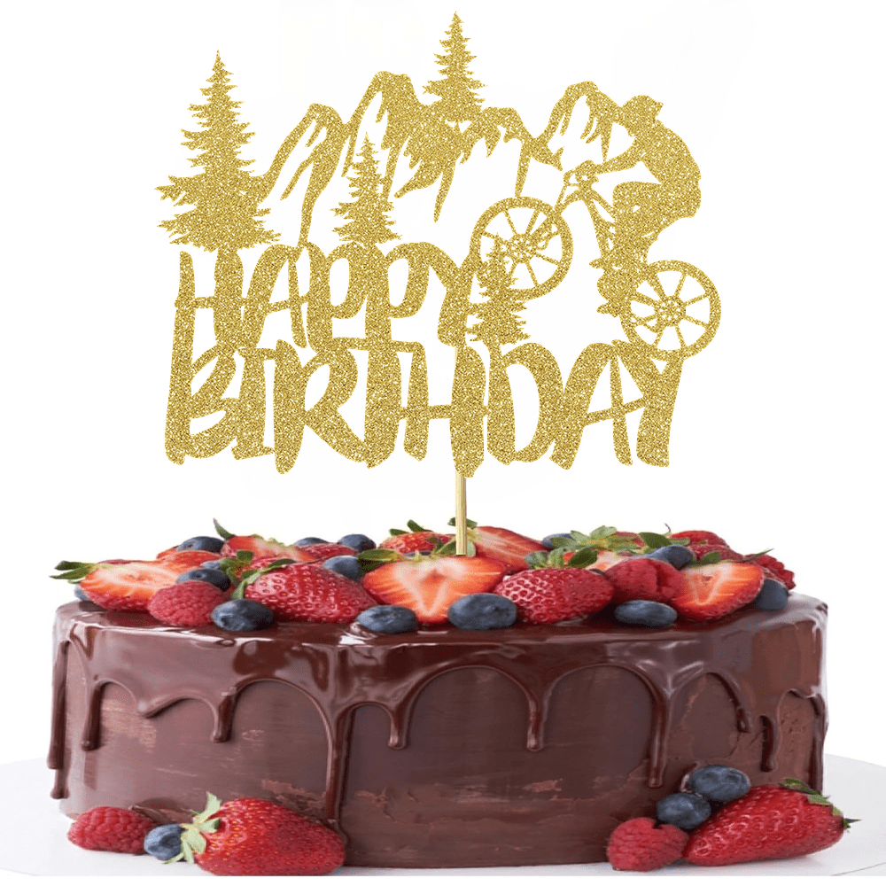 1pc Golden Glittering Retireme - Outdoor Adventure Birthday Party のレビューと価格
