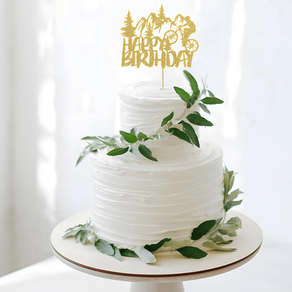 1pc Golden Glittering Retireme - Outdoor Adventure Birthday Party のレビューと価格